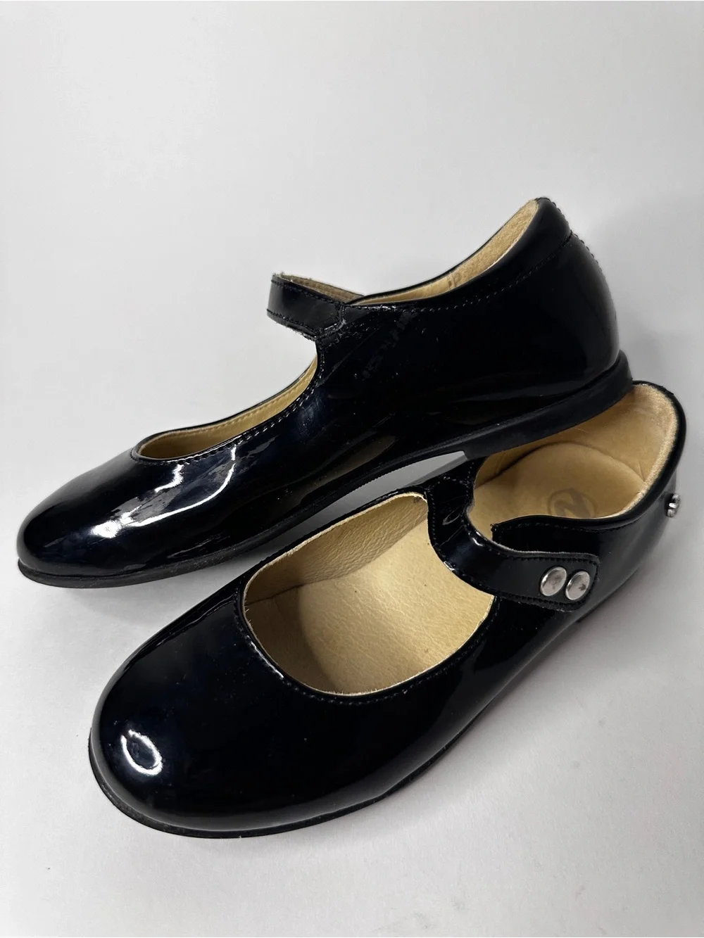 Naturino Girls Black Patent Leather Mary Jane Shoes EU 30, US 13